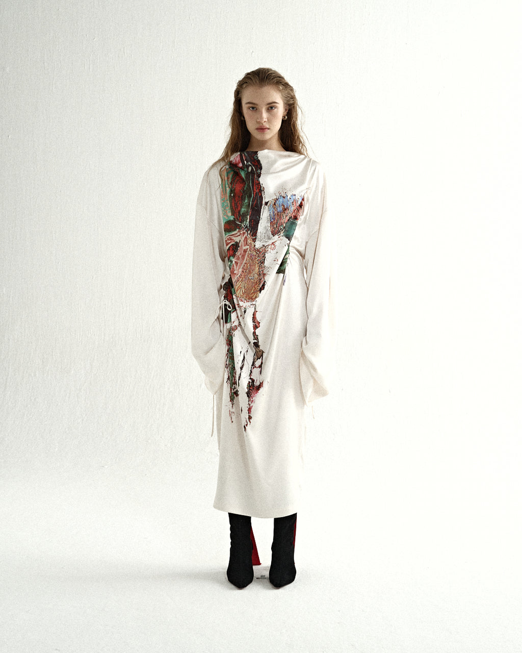 Oil Painting Jumpsuit Maxi Dress