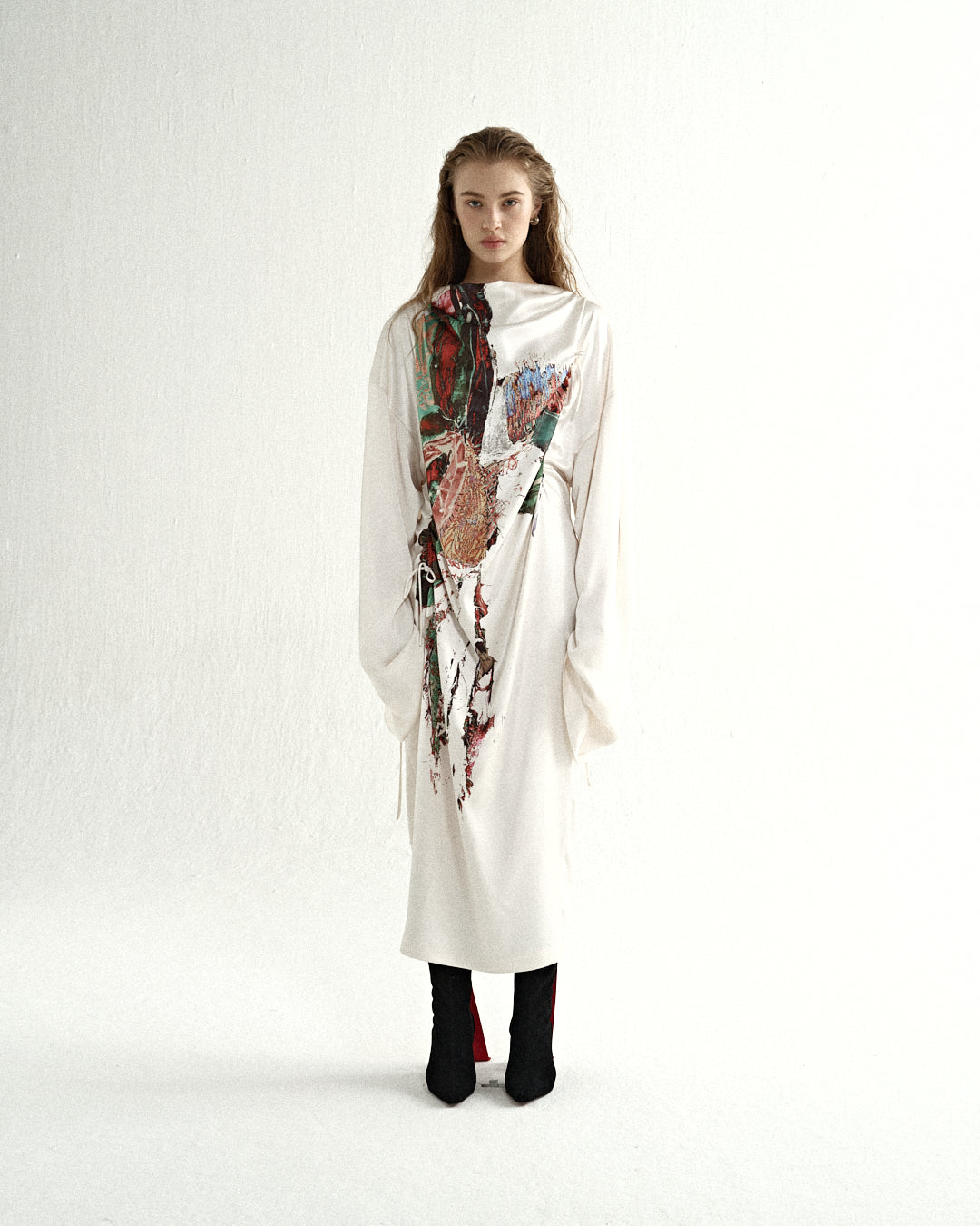 Oil Painting Jumpsuit Maxi Dress