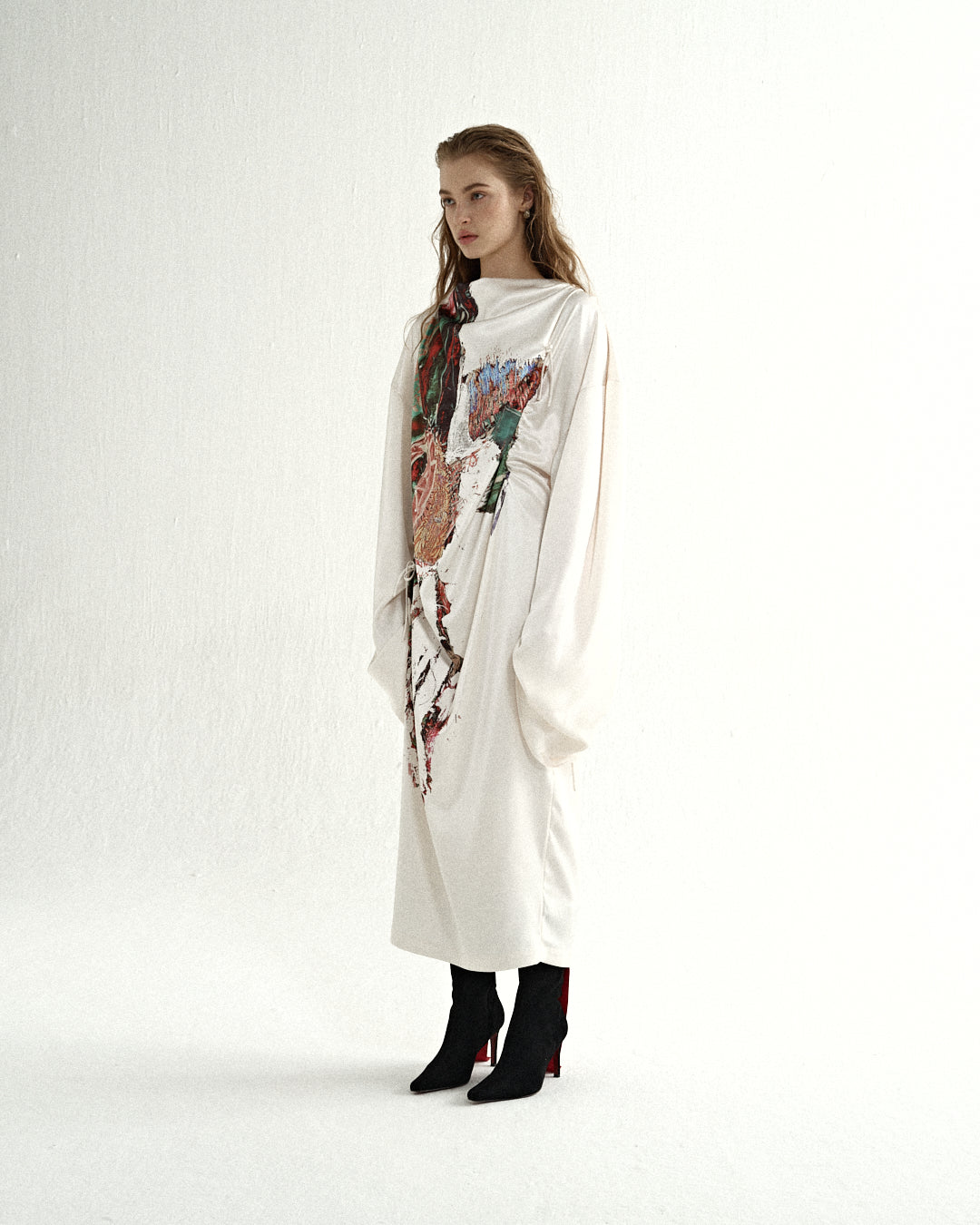 Oil Painting Jumpsuit Maxi Dress