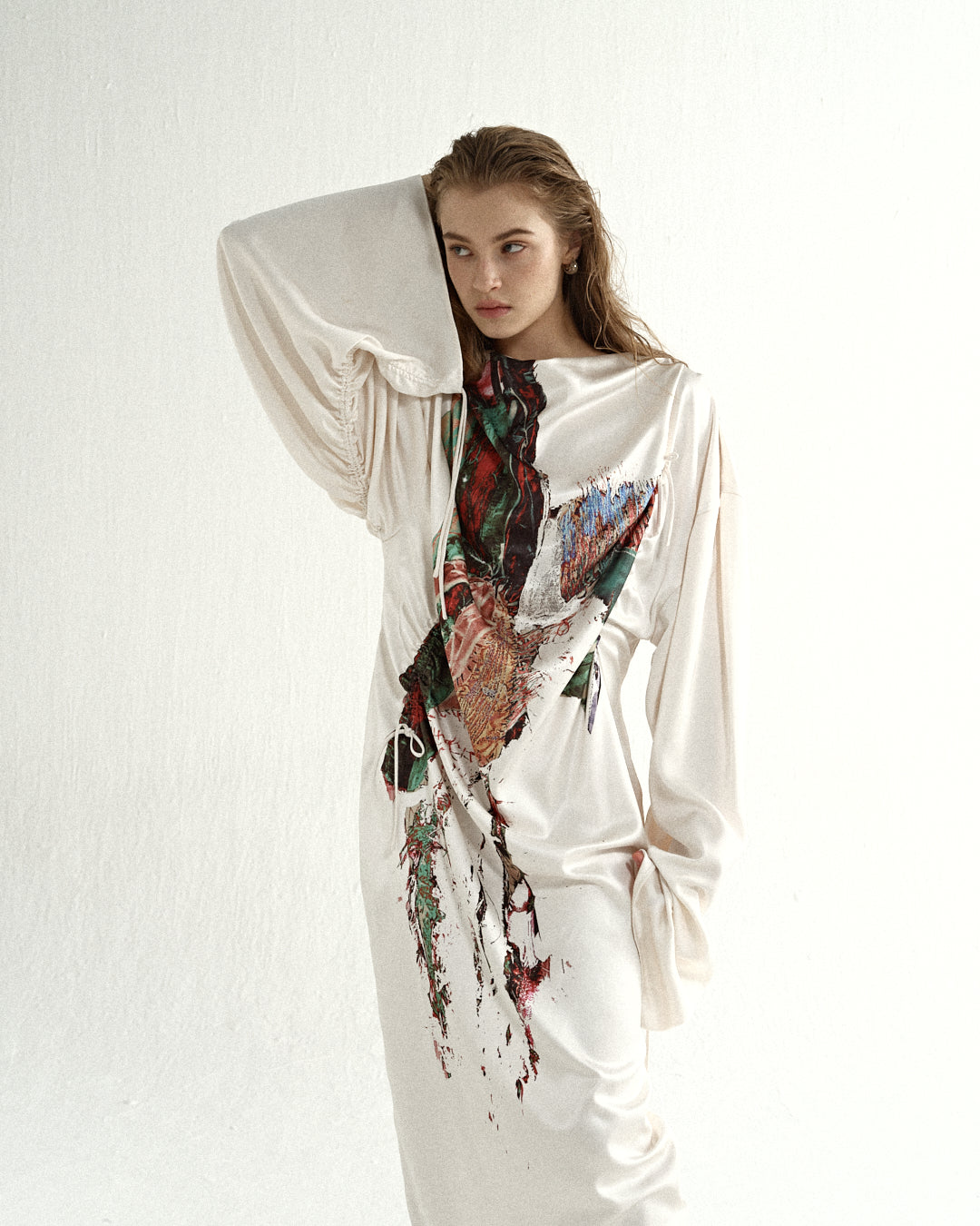 Oil Painting Jumpsuit Maxi Dress