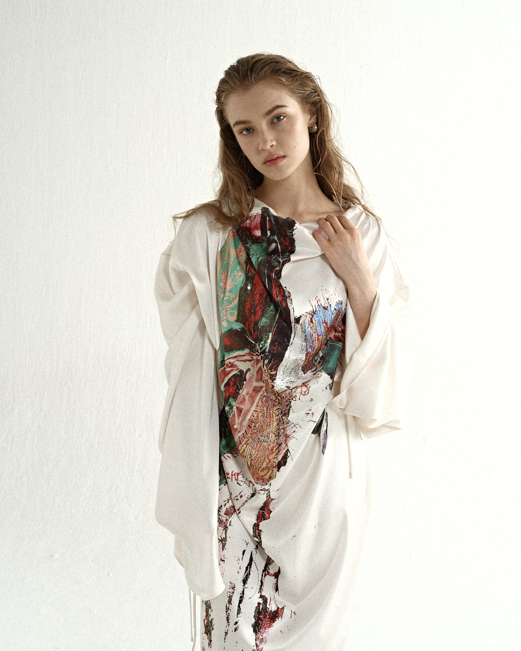 Oil Painting Jumpsuit Maxi Dress