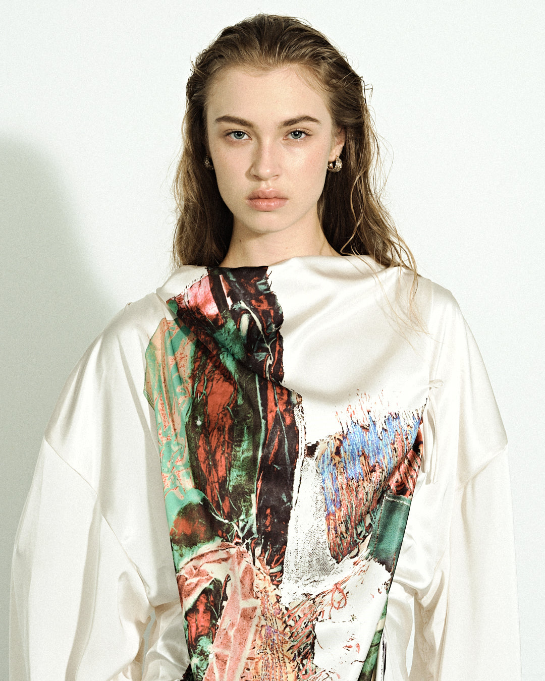 Oil Painting Jumpsuit Maxi Dress