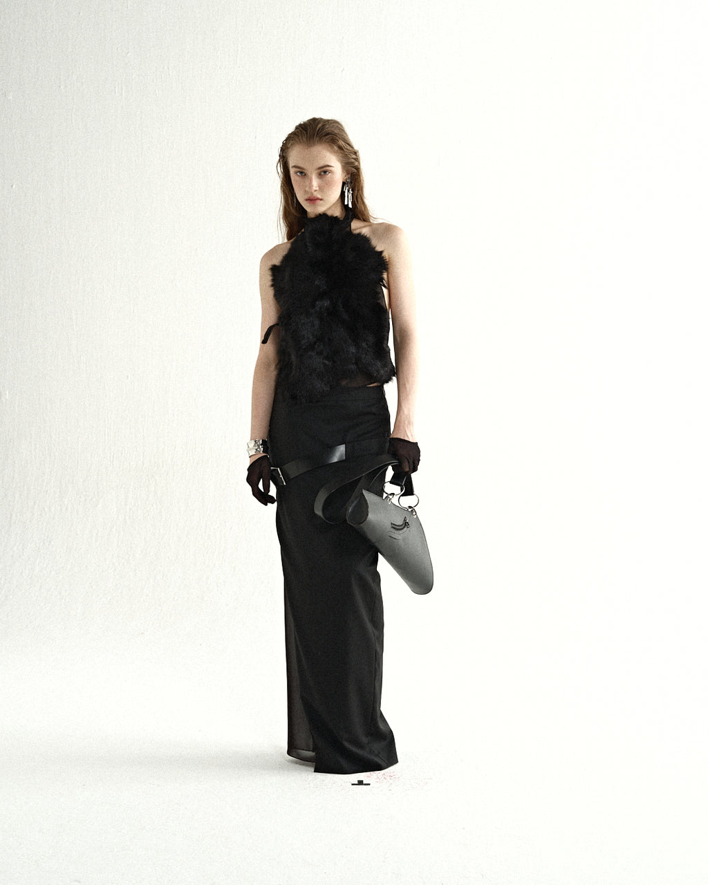 Noir Halter Maxi Dress