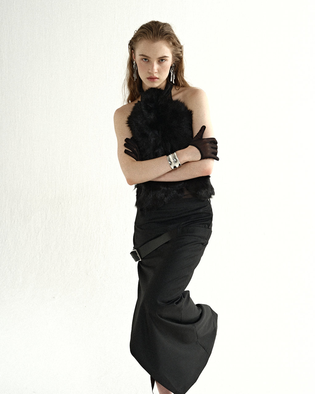 Noir Halter Maxi Dress