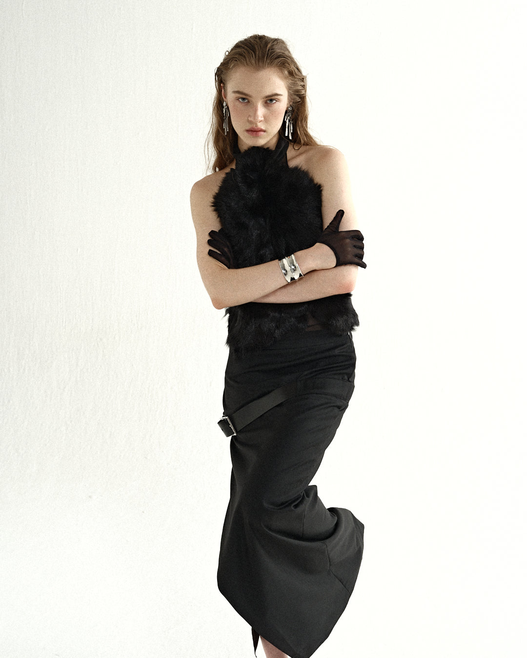 Noir Halter Maxi Dress