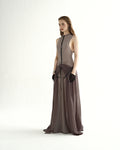 Taupe Halter Maxi Dress