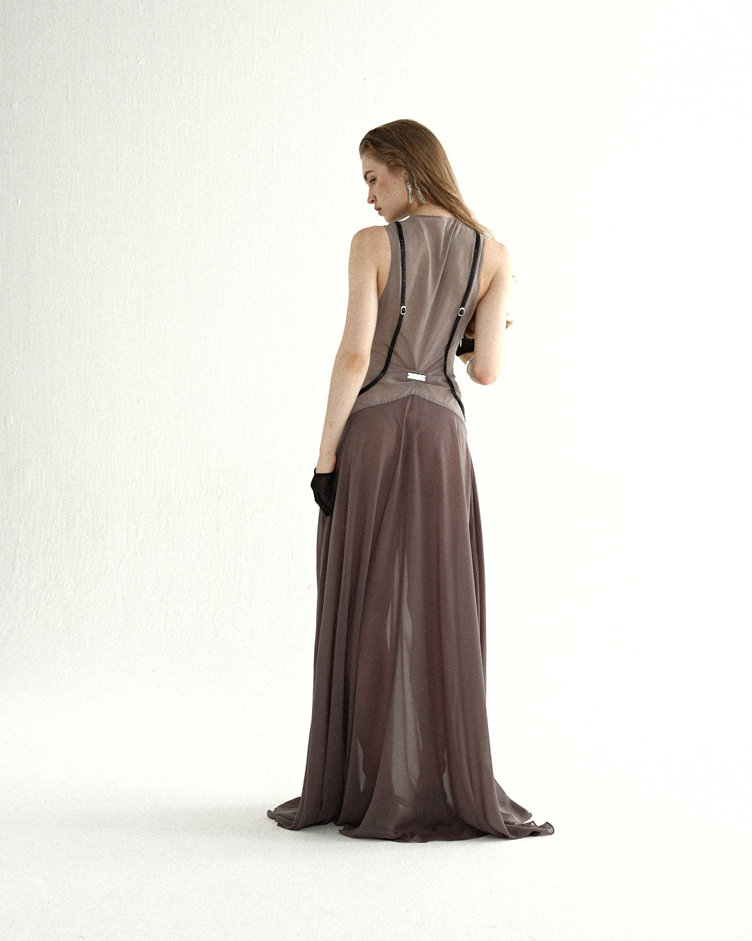 Taupe Halter Maxi Dress
